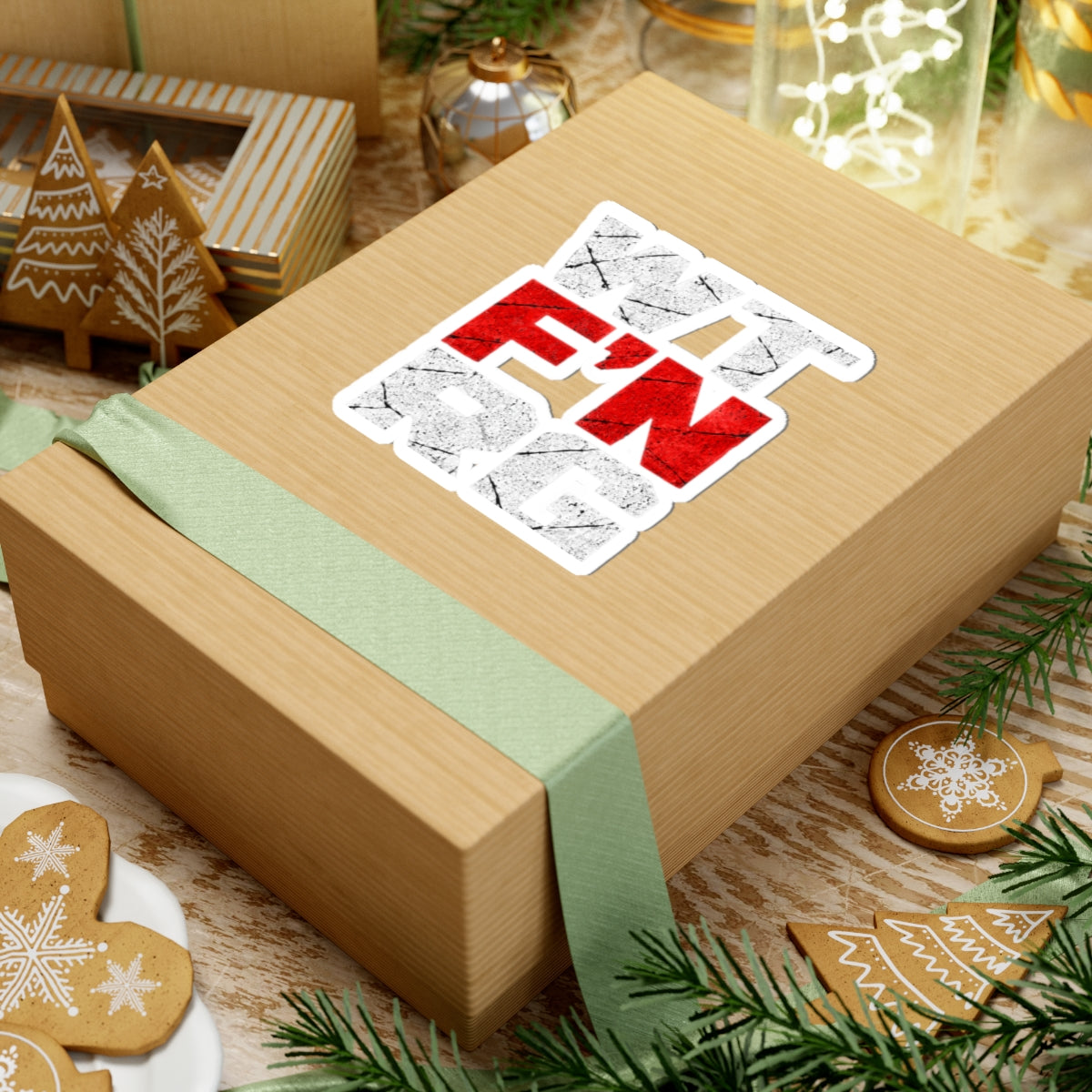 WTF'N RG Bold Text Sticker
