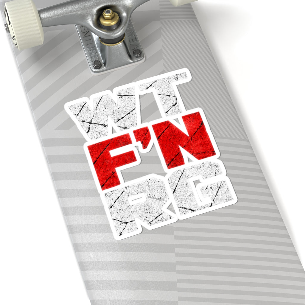 WTF'N RG Bold Text Sticker